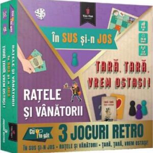 3 jocuri retro: In sus si-n jos. Ratele si vanatorii. Tara tara vrem ostasi!