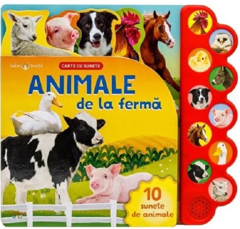 Bebe invata. Animale de la ferma. Carte cu sunete