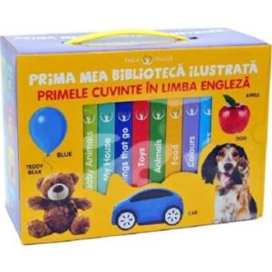 Bebe invata. Prima mea biblioteca ilustrata: Primele cuvinte in limba engleza. Cutie 8 carticele