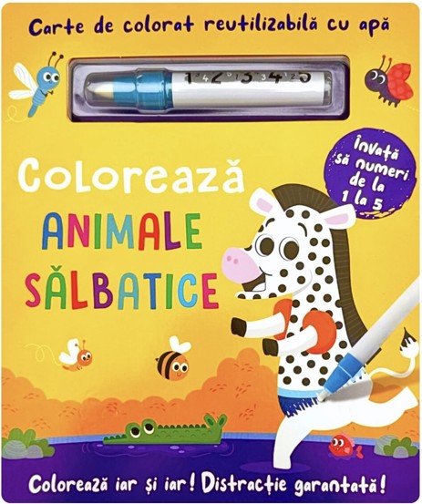 COLOREAZA ANIMALE SALBATICE - REUTILIZABILA CU APA