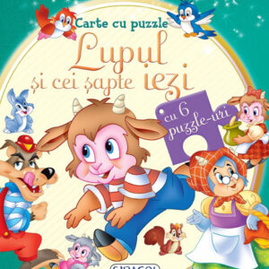 Carte cu puzzle. Lupul si cei sapte iezi