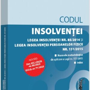 Codul insolventei. Legea insolventei. Legea insolventei persoanelor fizice: Octombrie 2023