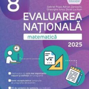 Evaluarea Nationala 2025. Matematica - Clasa 8