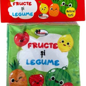 Fructe si legume. Carte din material textil