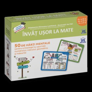 Învăț ușor la Mate: 50 de hărți mentale - Volumul II - Cls. a III-a a IV-a a V-a