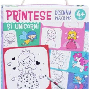 Printese si unicorni - Desenam pas cu pas