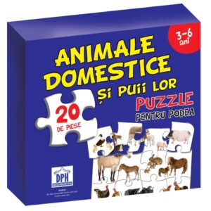 Puzzle pentru podea - Animale domestice - 3-6 Ani