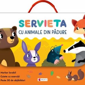 Servieta cu animale din pădure