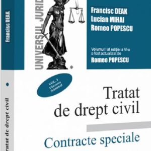 Tratat de drept civil. Contracte special Vol.1: Vanzarea Schimbul Ed.6